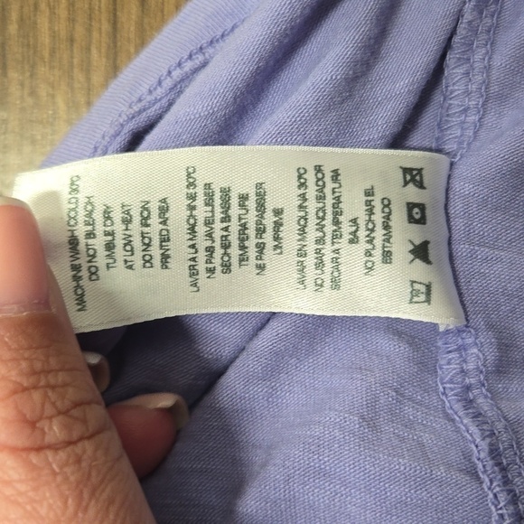 Anthropologie Sundry Tiered Mini Dress Periwinkle Violet - Size 1 (small) - Picture 11 of 14